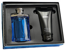 Dunhill Desire Blue Men Gift Set  3.4 oz EDT Sp + 5OZ AFT Shave BALM Box Damaged