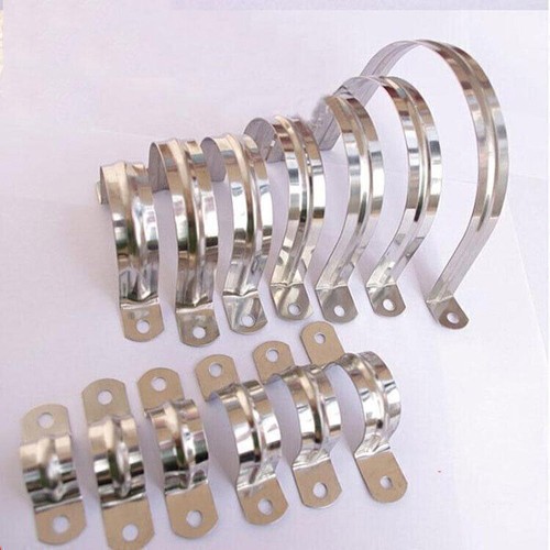 50PCS Saddle Tube Clip Clevis Brackets Stainless Steel Plumbing Pipe 8-50mm UK - Picture 3 of 7