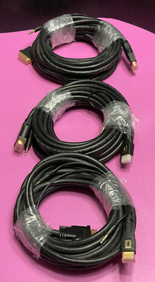 25ft DVI-D Single Link Male to HDMI Male with 3.5mm M/M Stereo Audio Cable