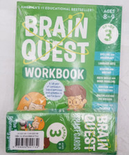 Brain Quest Set: Grade 3 Workbook and Smart Cards -New