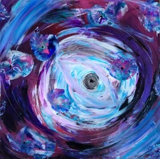 Angel Eyes-acrylic On Canvas