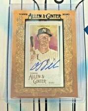 D.J. LeMahieu 2020 Allen & Ginter AUTO autograph MA-DL New York Yankees RARE