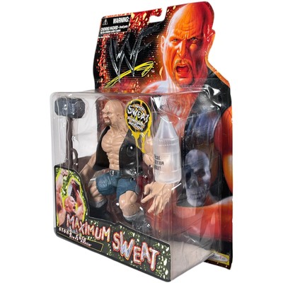 WWF MAXIMUM Sweat Stone Cold Steve Austin Figure by Jakks Pacific 