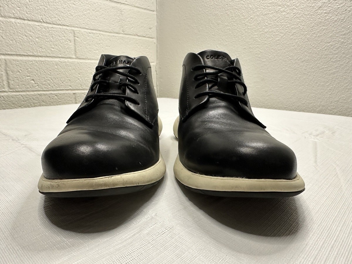 Cole Haan Mens Grand Troy Chukka Boots Black Leather Lace Up C33195 Size 13 M Men main image 2