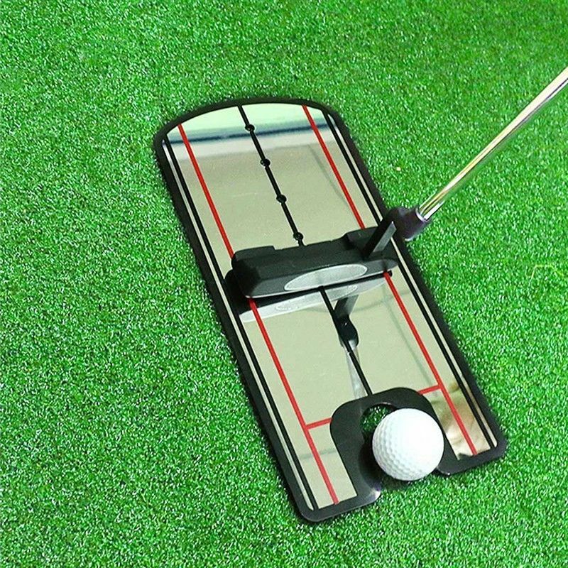 Golf Putting Eyeline Alignment Mirror Training Aid Putter Swing Trainer Practice