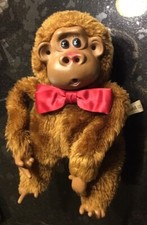 Thumb Sucking Gorilla Monkey Ape Rutherford III Russ Berrie Vintage W/Red Bow