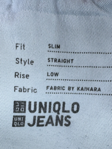 Jeans Uniqlo Linea Rossa Kaihara Selvedge Denim Uomo 34x27 Slim Dritto Vita Bassa - Foto 9 di 16