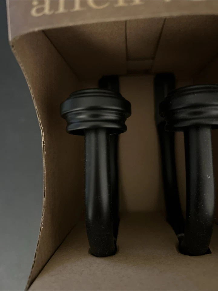 Allen + Roth Holdbacks acabado negro mate #0634465 nuevo en caja Foto 2 de 4