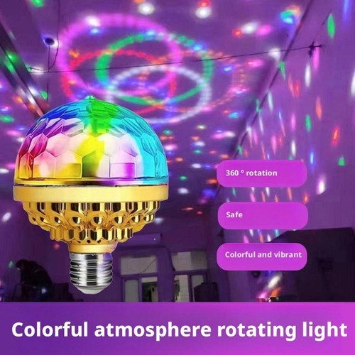 1x LED Disco Ball Light Party RGB Stage Bulb DJ Rotating Strobe Ball Lamps Sale - Picture 7 of 16