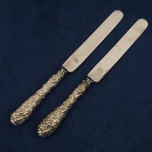 Schofield Baltimore Rose Sterling Silver Dinner Knife Pair - Free Shipping USA