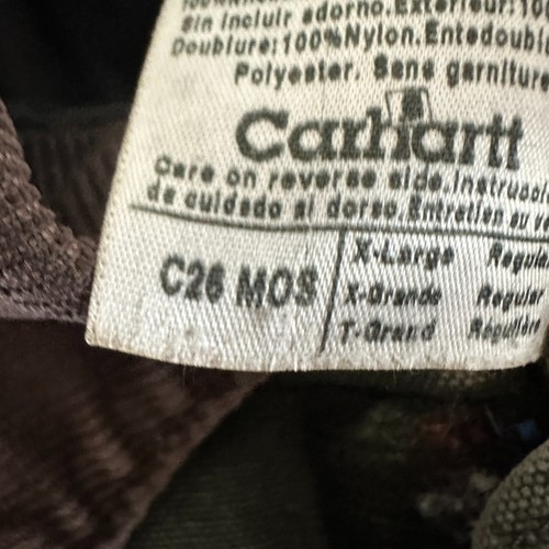 Carhartt Chore Jacke Gr. XL Canvas Steppmantel C26 MOS 4 Taschen Moosgrün - Bild 6 von 10