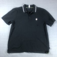 Ted Baker London Polo Shirt Mens Size 5 Short Sleeve Black