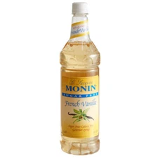 Monin Sugar Free French Vanilla Flavoring Syrup 1 Liter 544SYPFS190F