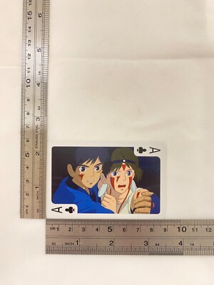 haruto cafe prince トレカ Princess Mononoke Ashitaka San Ghibli Playing Card Club Ace Anime