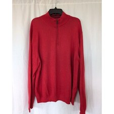 Brooks Brothers 346 Sweater Men's Size XXL 100 Supima Cotton 1/4 Zip Pullover