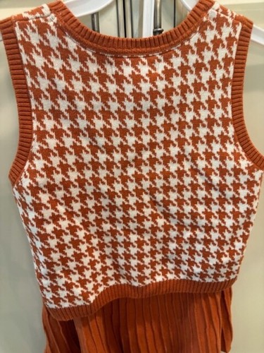 Sincerely Jules Girls Set-Argyle Sweater /Vest/Pleated Skirt HB SIZE S-7/8 - Picture 3 of 7