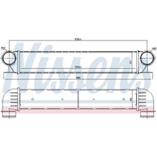Ladeluftkühler Turbokühler LLC NISSENS für BMW 5er Touring E39 E38