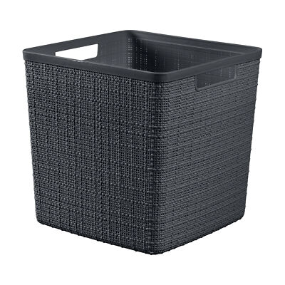 Curver Aufbewahrungskorb Aufbewahrungsbox Korb 17 L Kunststoff Grau 28x28x27 cm