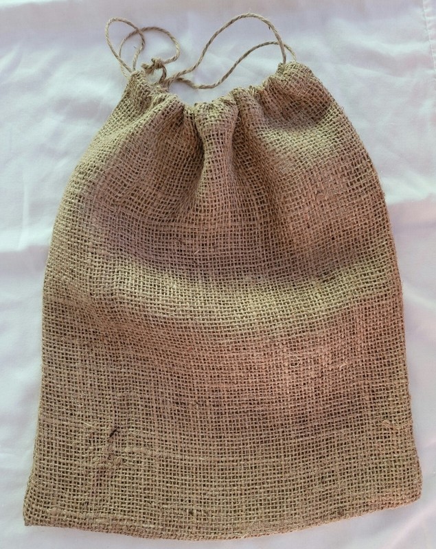 21 BURLAP GIFT BAGS 14 X 11 NATURAL COLOR GREAT FOR GUEST IN HOTELS OR  GIFTS