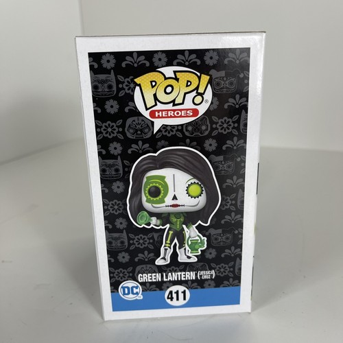 Funko Pop! #411 DC Dia De Los Muertos Green Lantern Jessica Cruz NIB - Picture 2 of 6