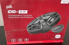Polk Audio DB6502 6-1/2" 300 Watt Complete Component Speaker Package Brand New