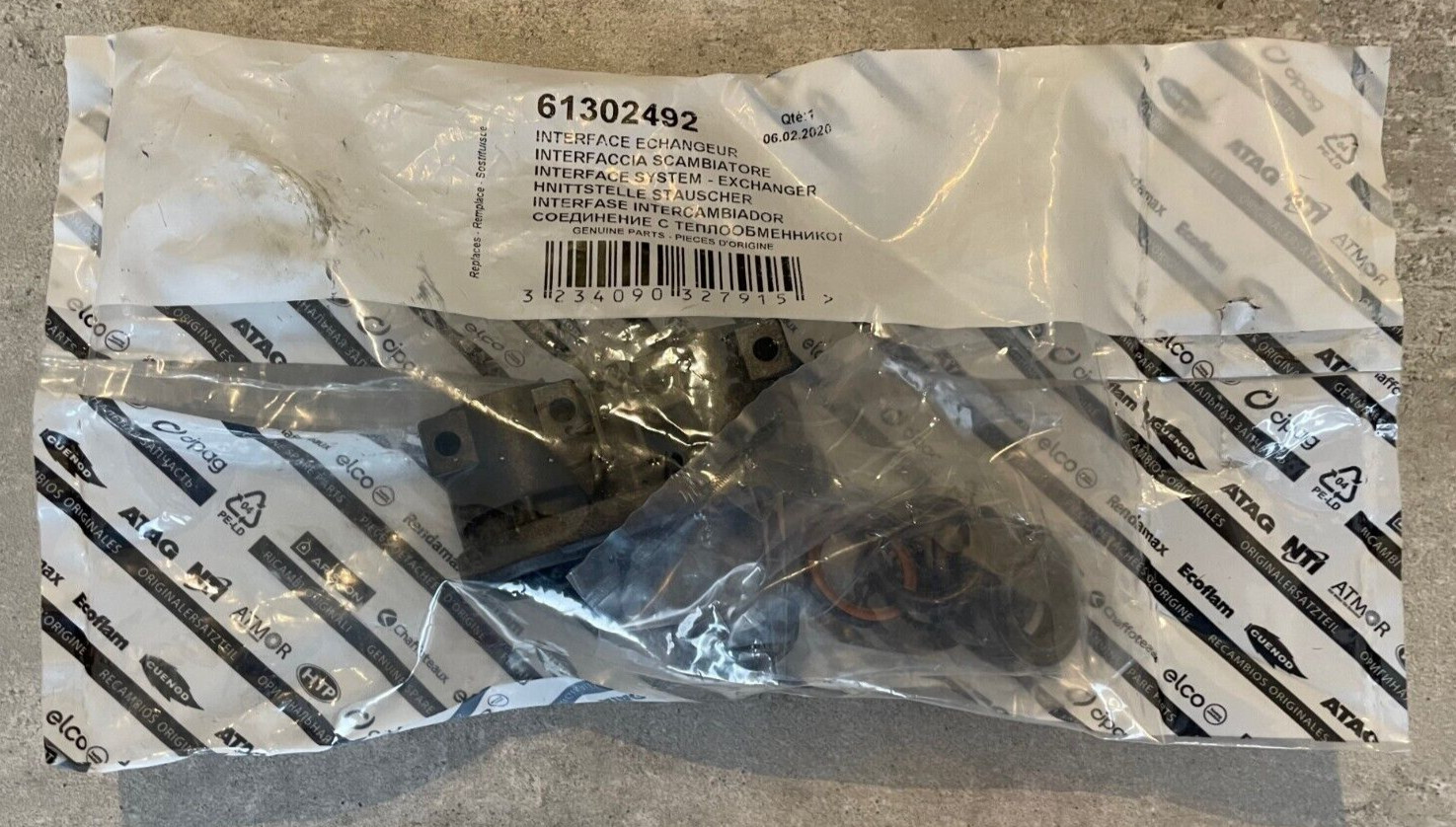 Ariston Chaffoteaux Interface System - Exchanger 61302492 New Genuine