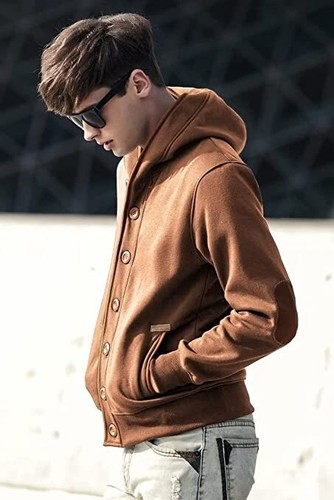 hoodie with button up