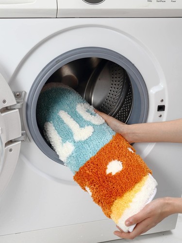 1pc Planet Pattern Bath Rug Modernist Polyester Non slip Toilet Mat For Home - Bild 3 von 7