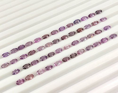 Spinel Multi Color Natural Faceted Oval Cut 5X3 mm Calibrated Gemsstone 50 Piece - Picture 3 of 4