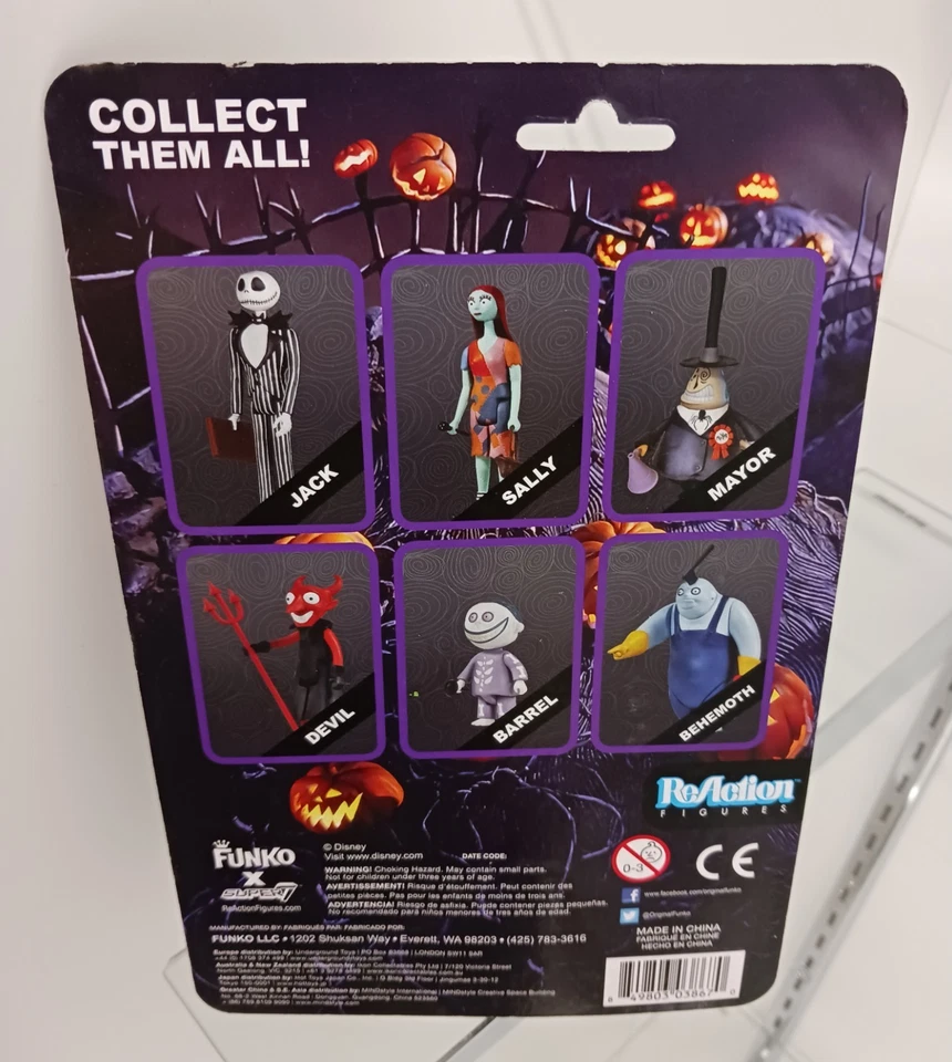 Figura de acción Funko ReAction Pesadilla antes de Navidad BARREL Foto 2 de 2