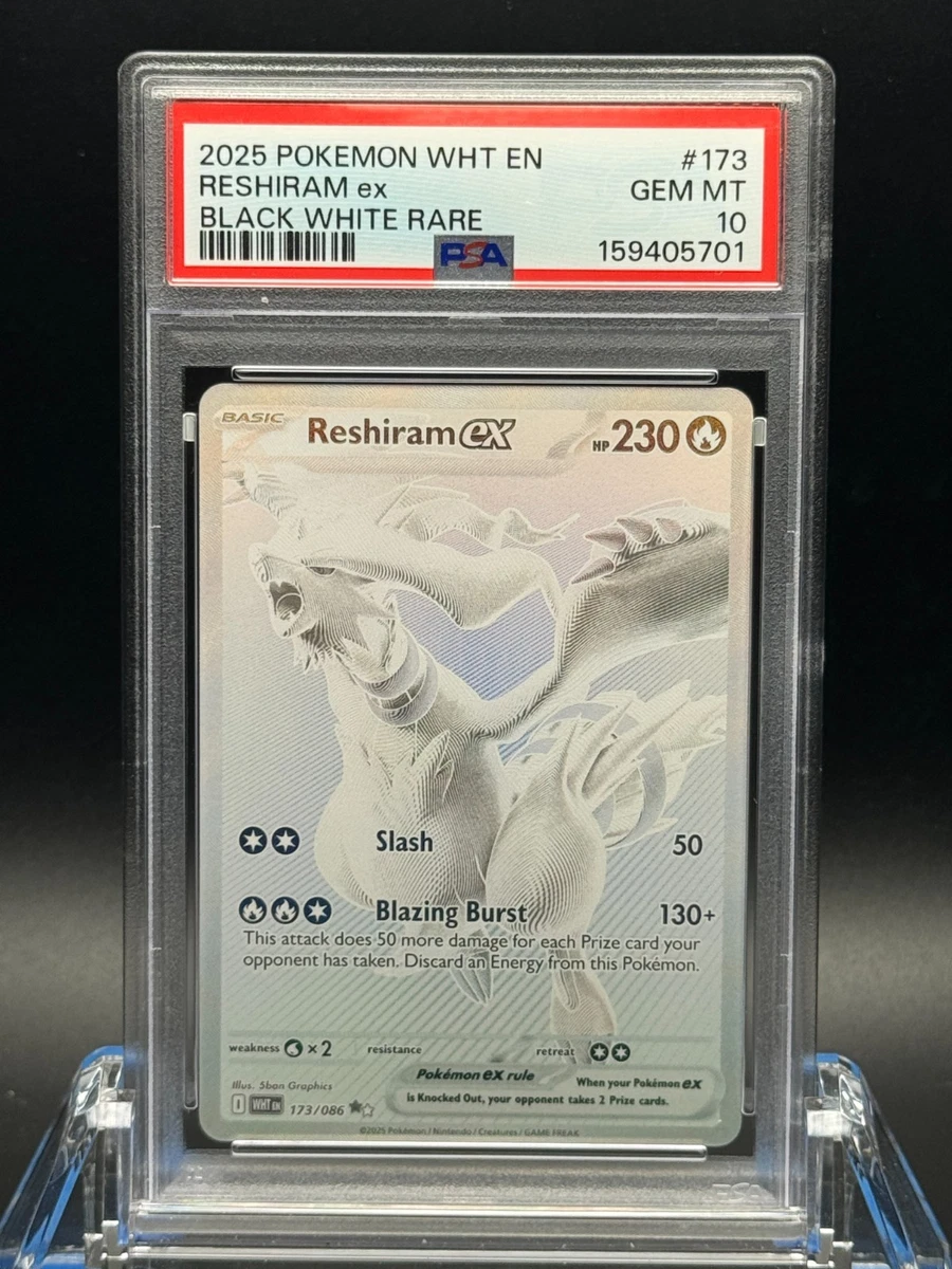 Reshiram Pokémon TCG Professional Sports Authenticator (PSA