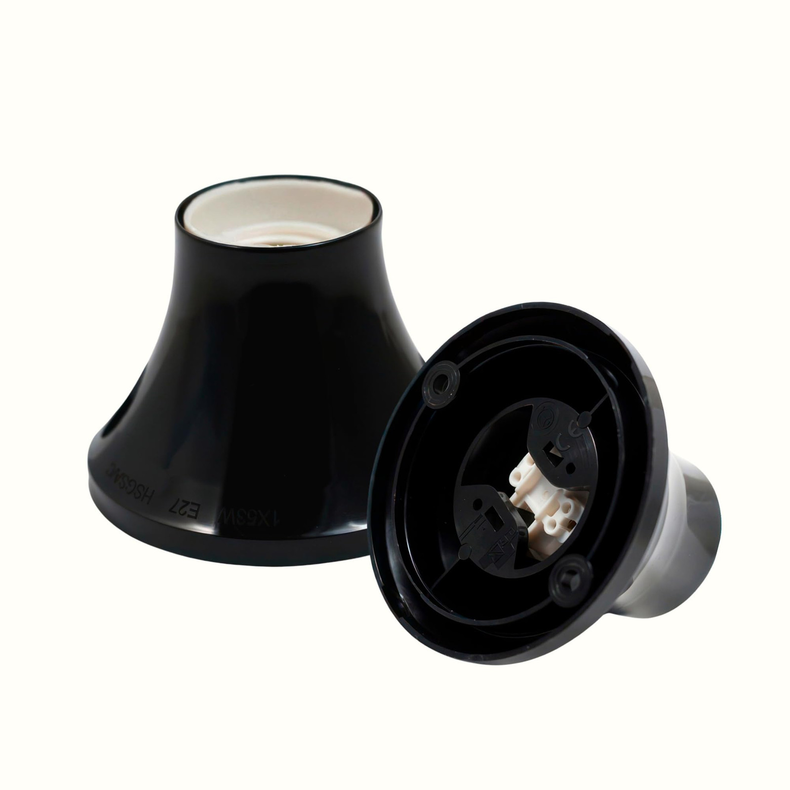 portalamparas e27 (Base Dritta E27 Nero) (V5Z)