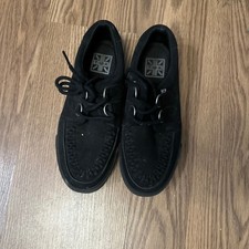 Tuk Black Suede Vlk Creeper Sneakers Mens 6 Womens 8 A9178 Bones Tread Tuk Black Suede Vlk Creeper Sneakers Mens 6 Womens 8 A9178 Bones Tread