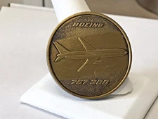 Boeing 767-300 Commemorating Rollout January 14 1986 1 1/2" Token Medal