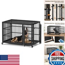 VERIFURTY 48" Dog Crate for Large Dogs, XXL Metal Kennel