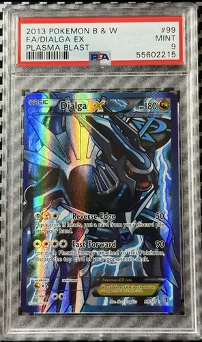 Pokemon 2013 Plasma Blast Dialga EX Team Plasma Full Art Holo 99/101 PSA 9