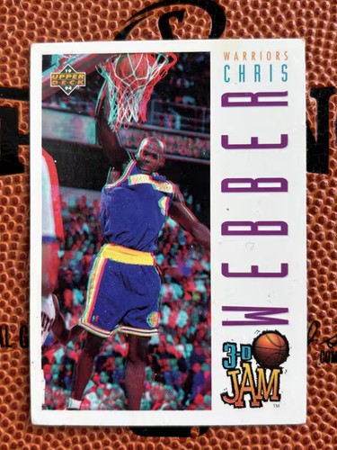 1993-94 Upper Deck Pro View 3-D Jams Chris Webber #106 Insert Warriors - Picture 1 of 2