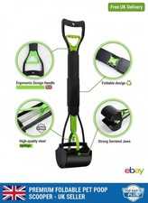 Long Handle Dog Pet Waste Pickup Poop Scooper Poo Scoop Remover Picker Jaw Tool