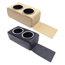Car Armrest Cushion With Tissue Cup Holder Center Console Armrest Pad Organizer