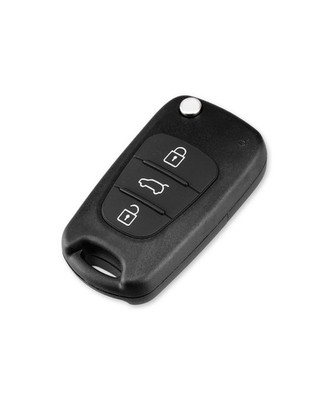 3 Tasten Flip Auto Fernbedienung Schlüsselanhänger Etui für Hyundai Veloster Kia Rio Picanto K3 K2