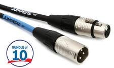 JUMPERZ JBM Blue Line Microphone Cables - 20 foot 10-pack 