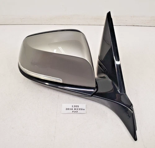 ✅14-20 OEM BMW F22 F23 F87 M235 Right Passenger Mirror Heated Auto Dim Gray B39*