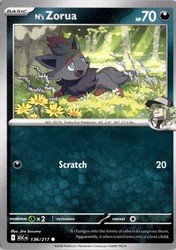 N's Zorua 136/217 Ascended Heroes