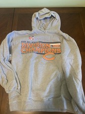 Chicago Bears Hoodie Sweat M Medium NFL 2005 Division Champions Super Bowl