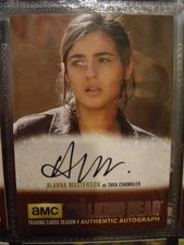 WALKING DEAD SEASON 4 ALANNA MASTERSON AUTOGRAPH CARD SILVER FOIL AM1