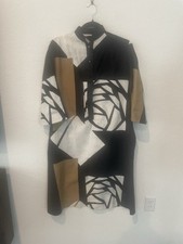 Catherine Ogust Dress Geometric Penthouse Gallery Medium Mod Vintage 80's