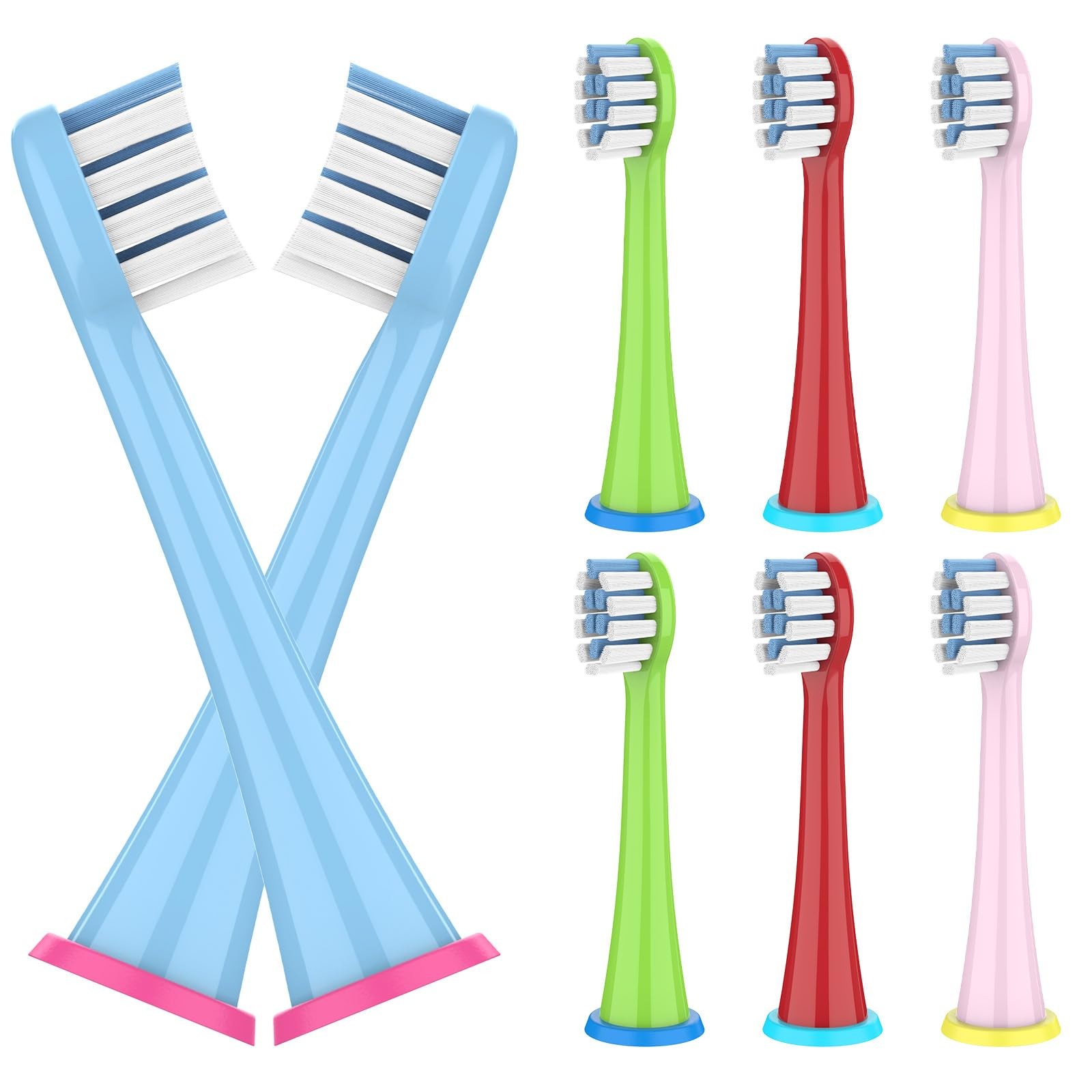 Têtes de brosse à dents pour enfants avec poils extra-souples pour gencives sensibles