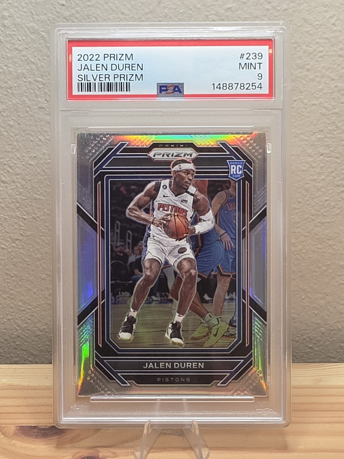 Jalen Duren 2022-23 Panini Prizm #239 Silver Prizm (RC) PSA 9