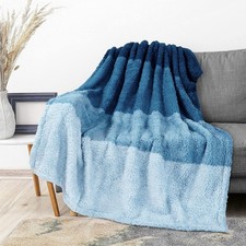 Blanket Fluffy Sherpa Soft Cozy Warm Plush Throw Blanket for Couch Sofa Bed