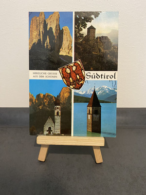 Vintage Postcard Greetings from Beautiful South Tyrol, Multiview, 1973